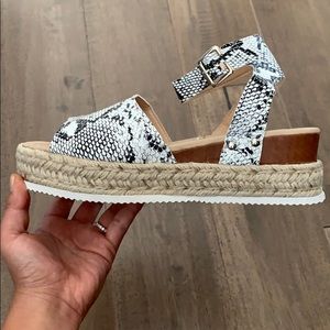 NEW Snake Skin Espadrille